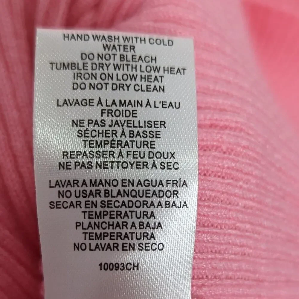 Charles Henry Pink Rib Twist Front Body-Con Minidress Sleeveless V-Neck NWT M - Picture 9 of 9